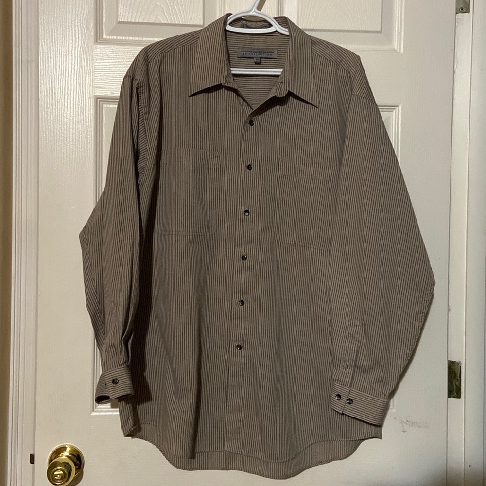 Men’s Leo Chevalier Long-Sleeve Shirt 16.5” Collar